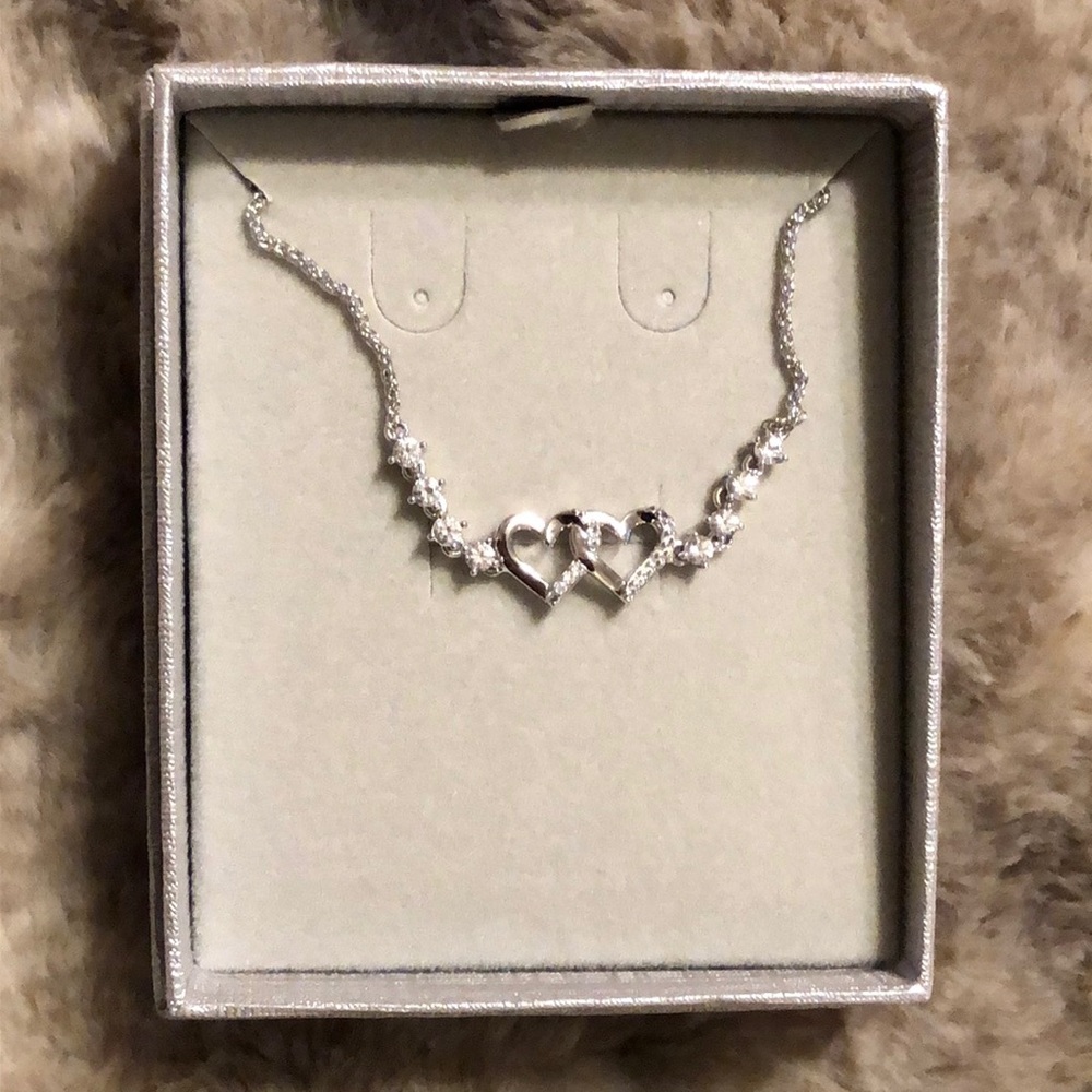 Silver Hearts Bolo Bracelet